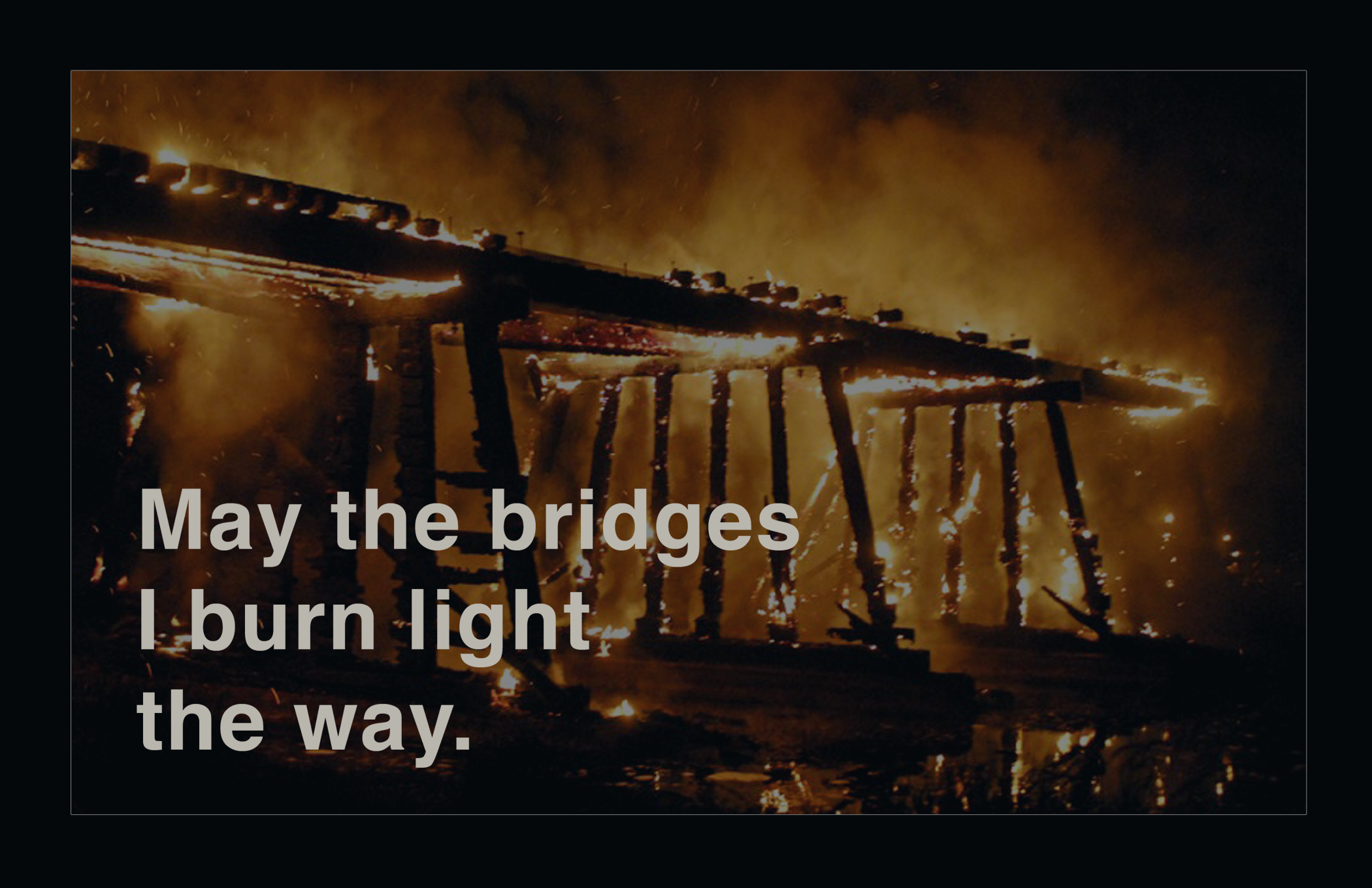 How Burning Bridges Can Lead to Winning the Lottery